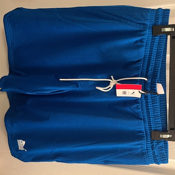 Puma x TMC Everyday Hussle Mesh Shorts “Blue” w/ White Drawstring - Picture 8 of 14